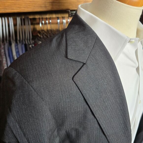 Brooks Brothers Makers Men's Tailored Gray Sport Coat Jacket Blazer 42L - Picture 2 of 11